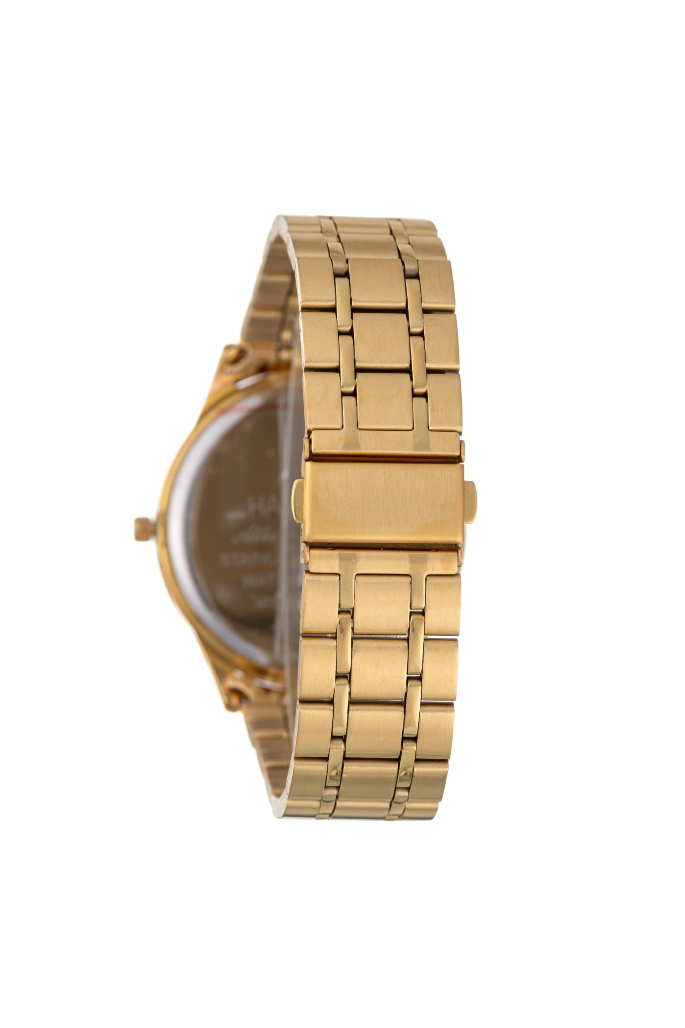 Mens Round Silver Dial & Gold Bracelet Arabic Watch - Gold – Edgars
