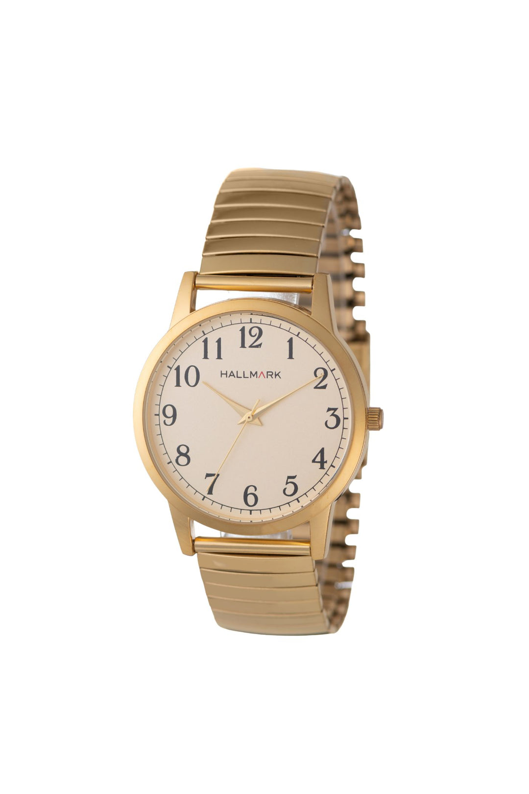 Gold Round Flexi Bracelet Champagne Arabic Dial Watch - Gold
