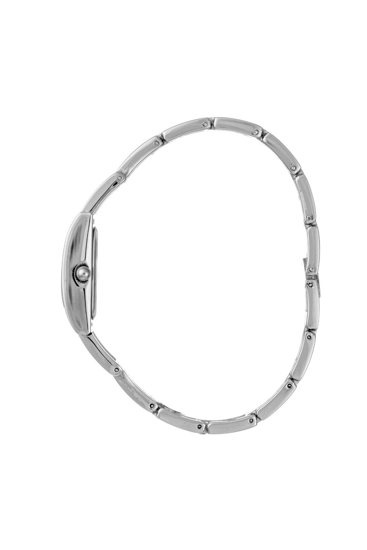 Square Dial & Wide Bracelet Watch - Silver