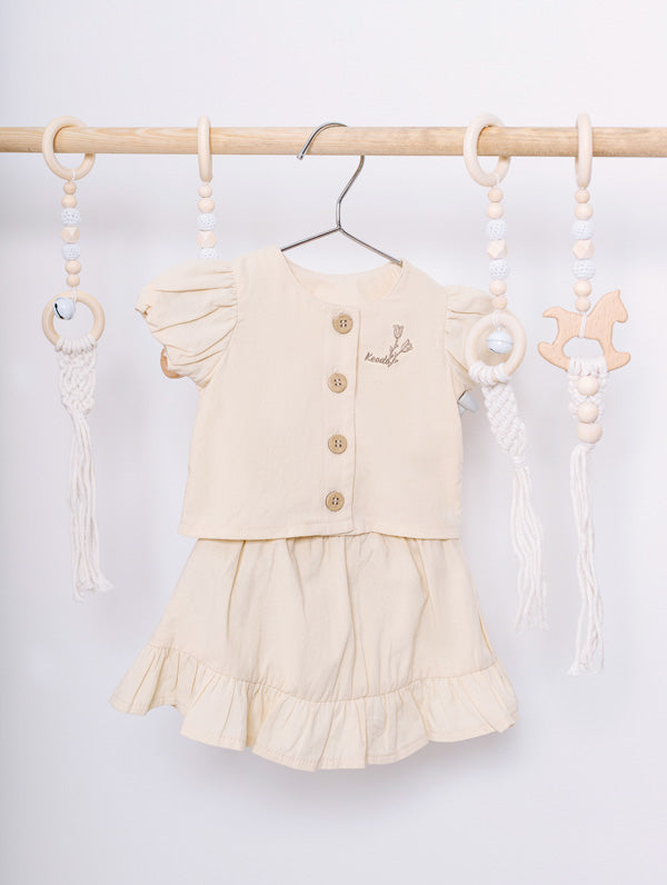 Keedo Girls Top & Skirt Set - Multi