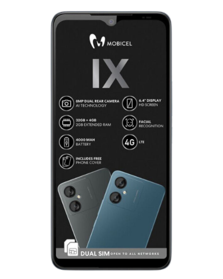 IX 32GB Dual Sim Grey Cellphone