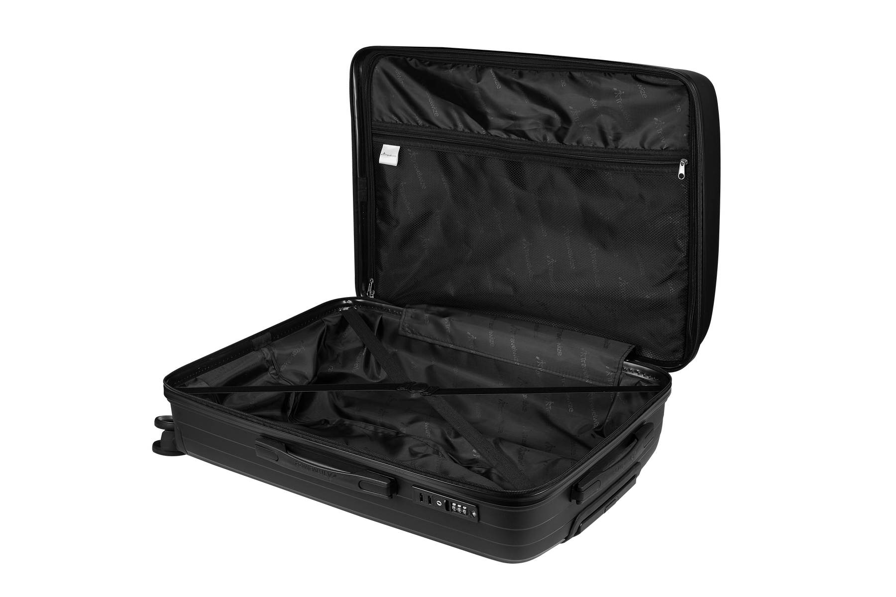 Travelwize Ripple PP 4-Wheel Spinner Luggage Bag - Platinum
