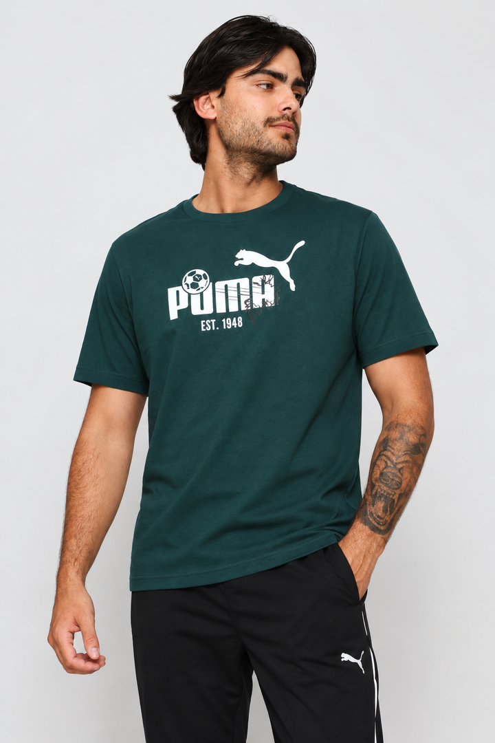 Ball Kick Logo Tee - Green
