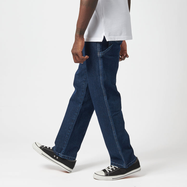 Boss Of The Road Regular Relaxed Straight Leg Denim - Dark Indigo