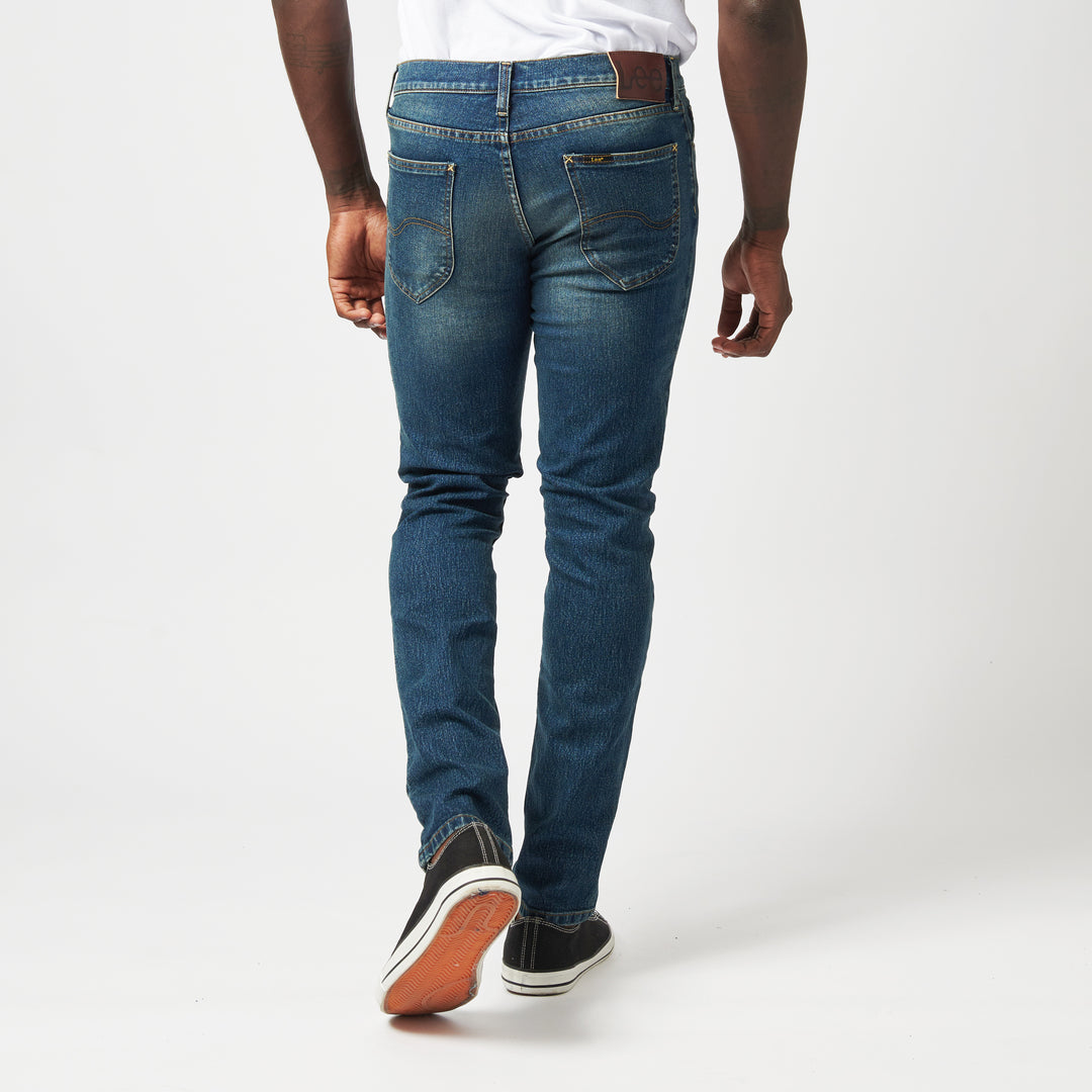 Detroit Slim Tapered Leg Denim - Stonewash