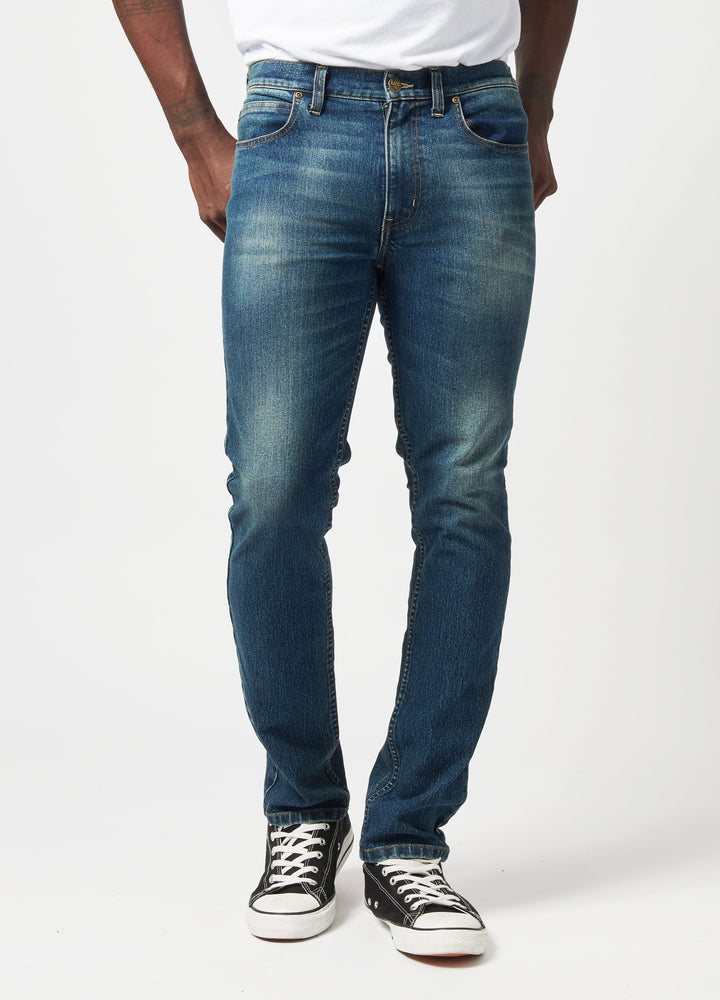 Detroit Slim Tapered Leg Denim - Stonewash