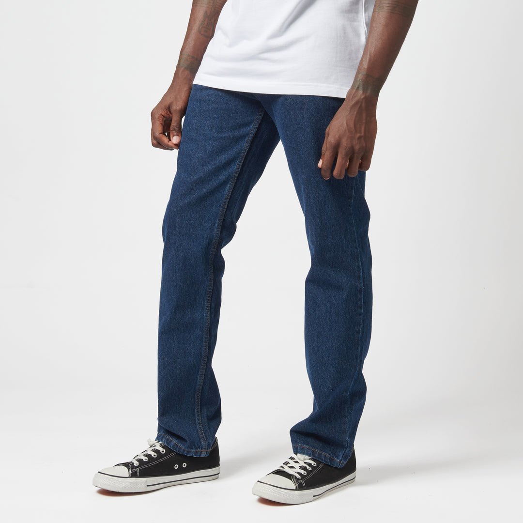 Brooklyn Regular Straight Leg Denim - Dark Indigo