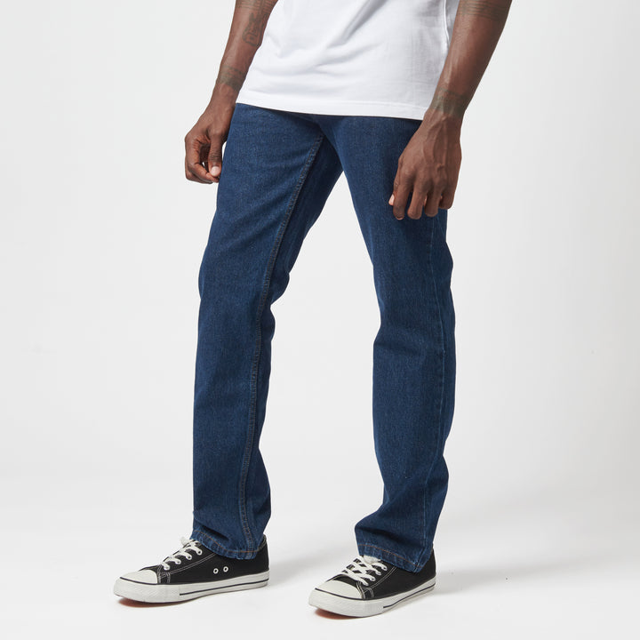 Brooklyn Regular Straight Leg Denim - Dark Indigo