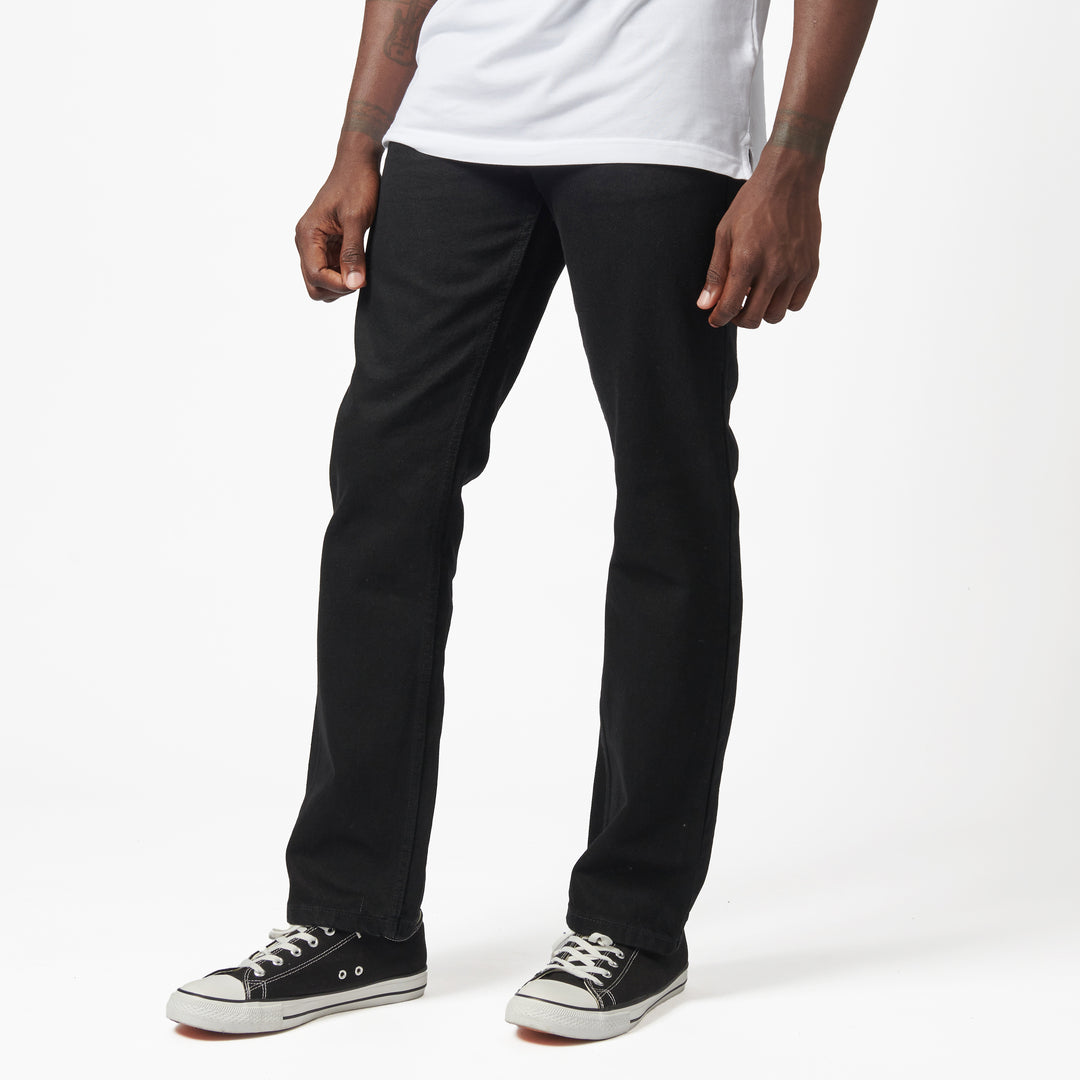 Brooklyn Regular Straight Leg Denim - Black