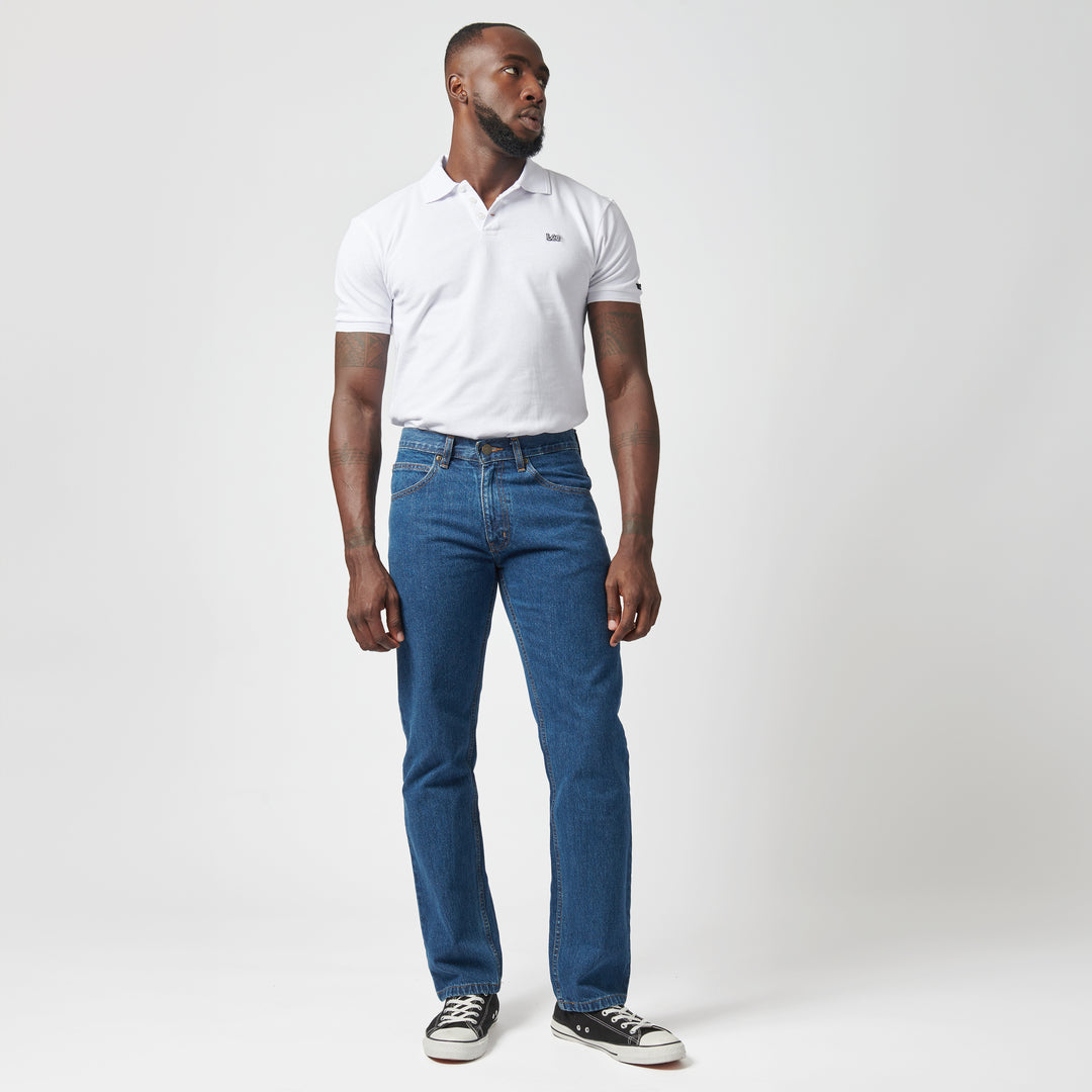 Brooklyn Regular Straight Leg Denim - Stonewash