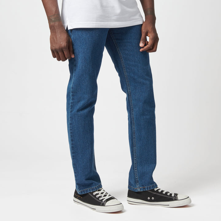 Brooklyn Regular Straight Leg Denim - Stonewash