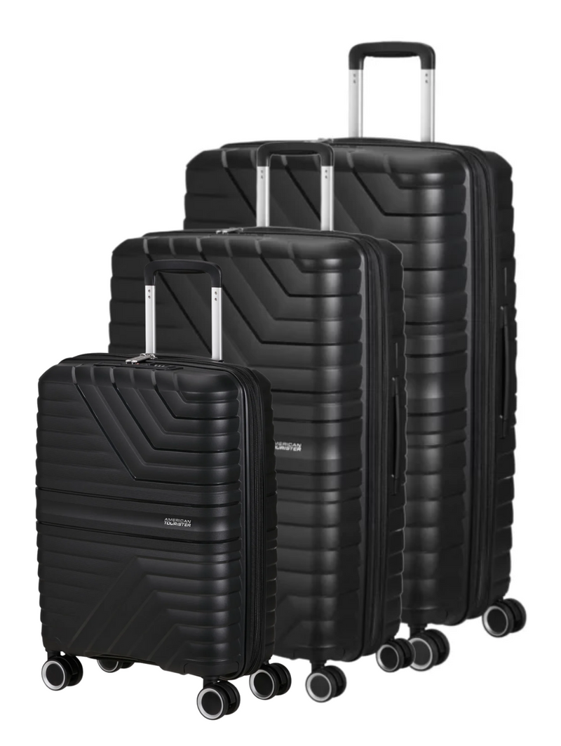 Flytwist Spinner TSA Expandable Suitcase - Black