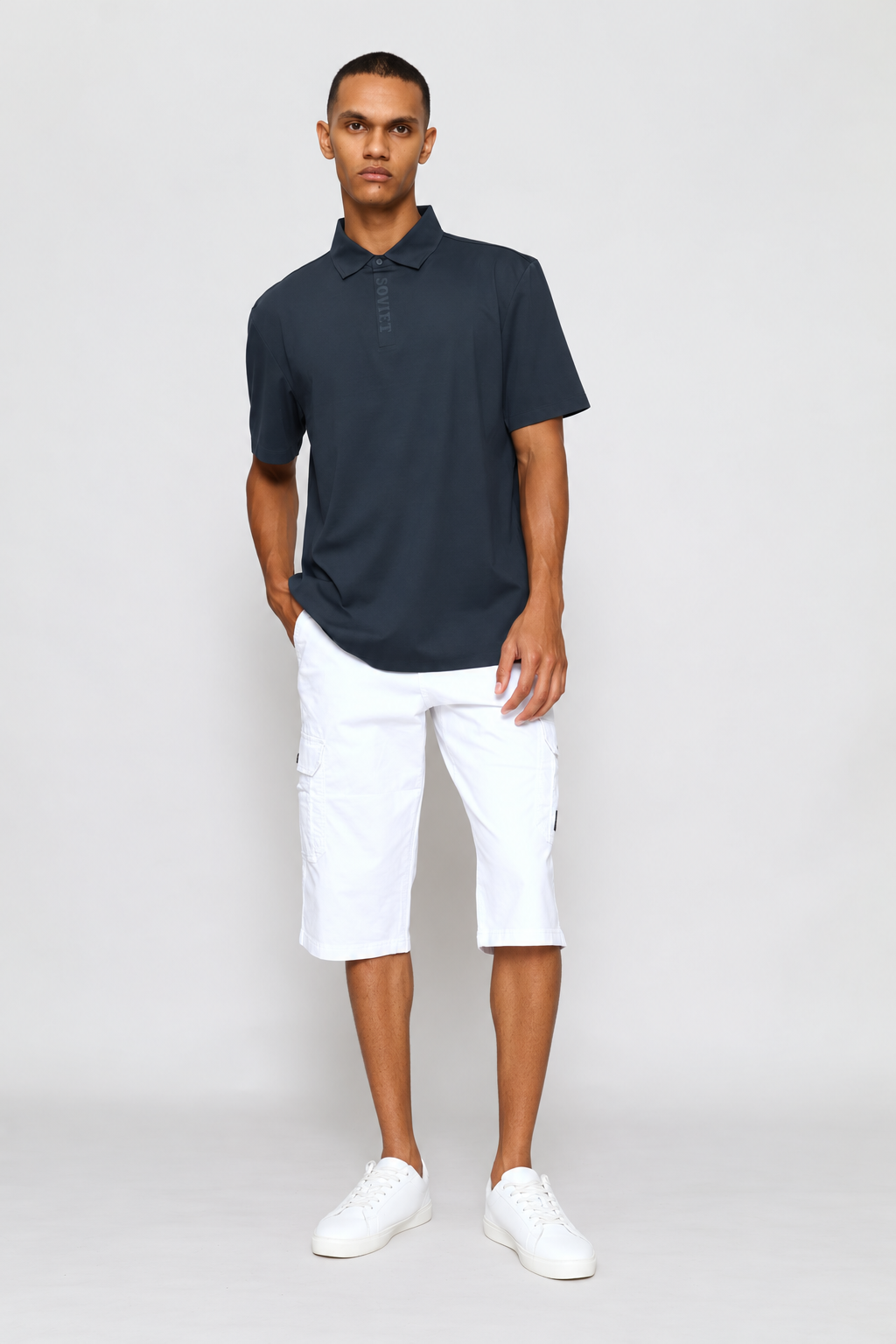 Comets Cargo Shorts - White
