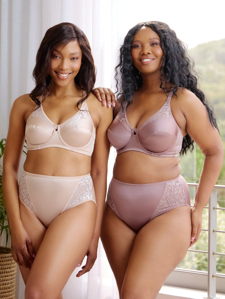 2 Pack Miracle High Leg Panty - Beige/Mocha