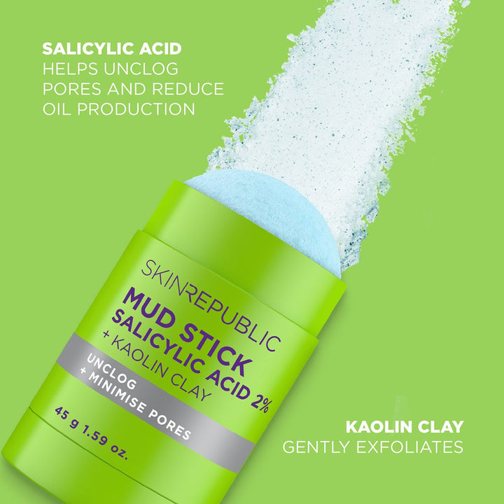 Skin Republic Mud Stick Salicylic Acid 2% + Kaolin Clay