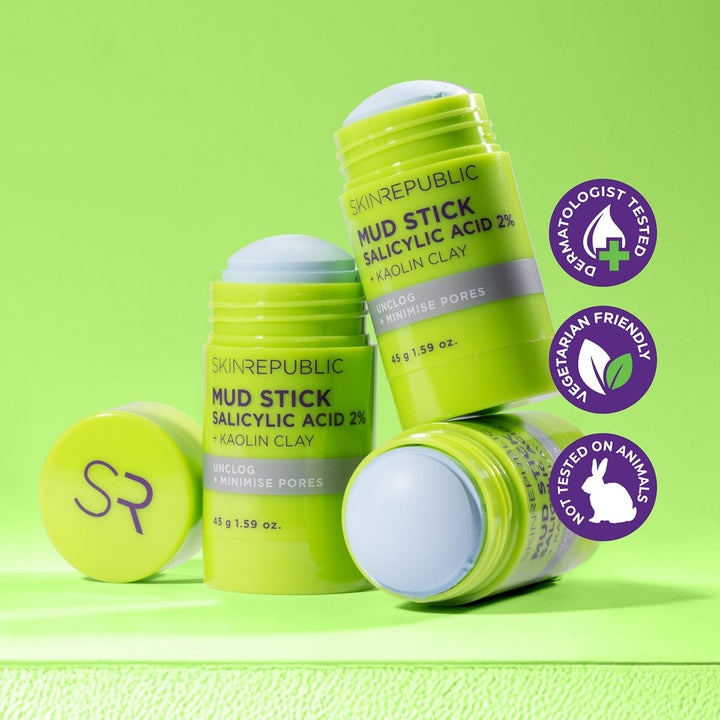 Skin Republic Mud Stick Salicylic Acid 2% + Kaolin Clay