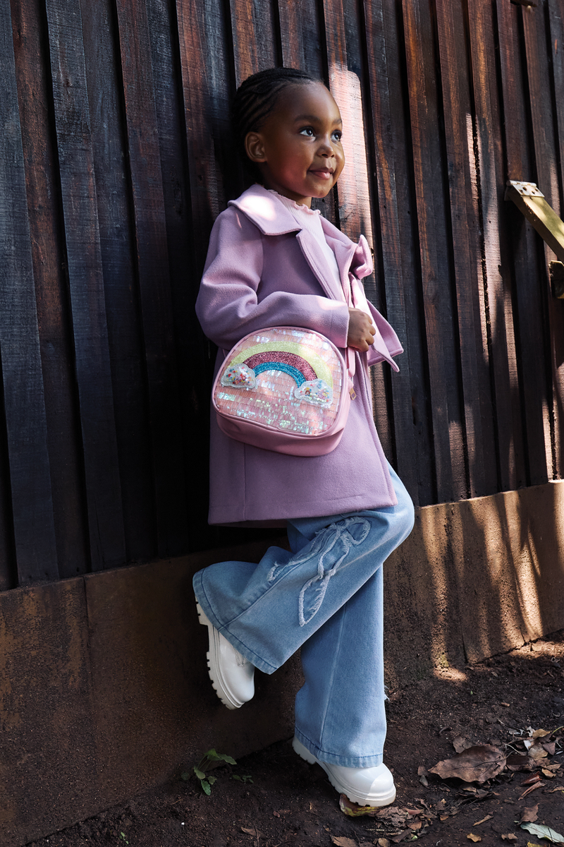 Pre-Girls Rainbow Clouds Sling Bag - Multi