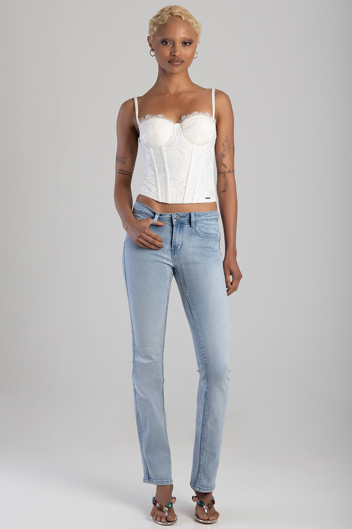 Southern Bumbooster Bootleg Denim - Light Wash