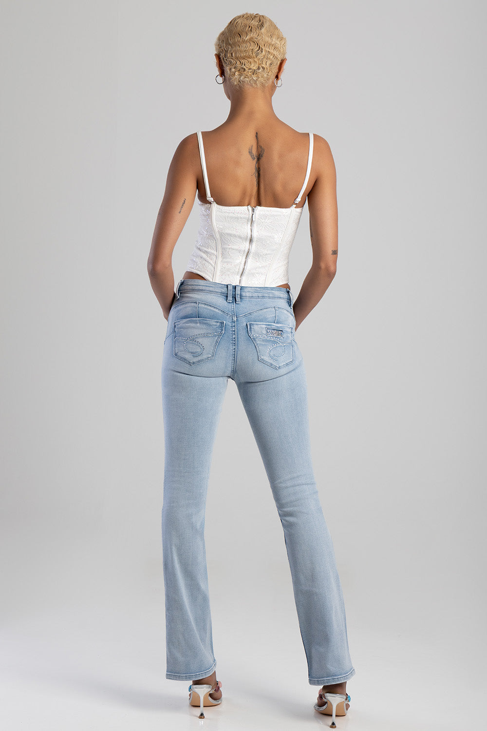 Southern Bumbooster Bootleg Denim - Light Wash