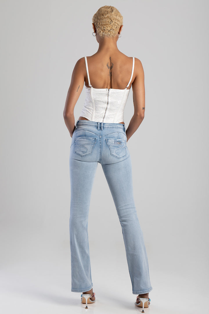 Southern Bumbooster Bootleg Denim - Light Wash