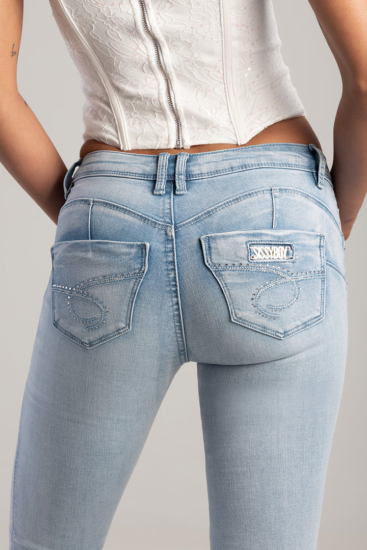 Southern Bumbooster Bootleg Denim - Light Wash