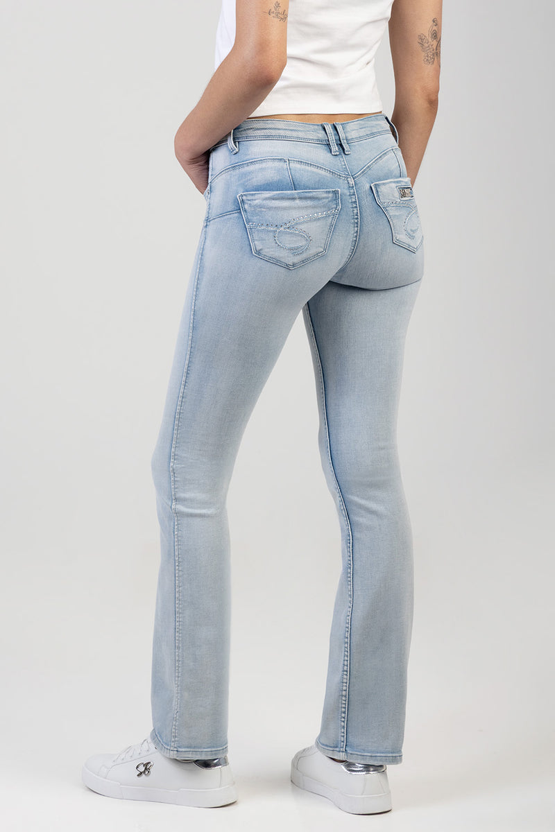 Southern Bumbooster Bootleg Denim - Light Wash