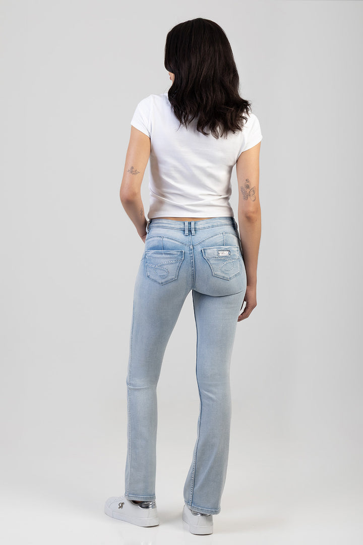 Southern Bumbooster Bootleg Denim - Light Wash