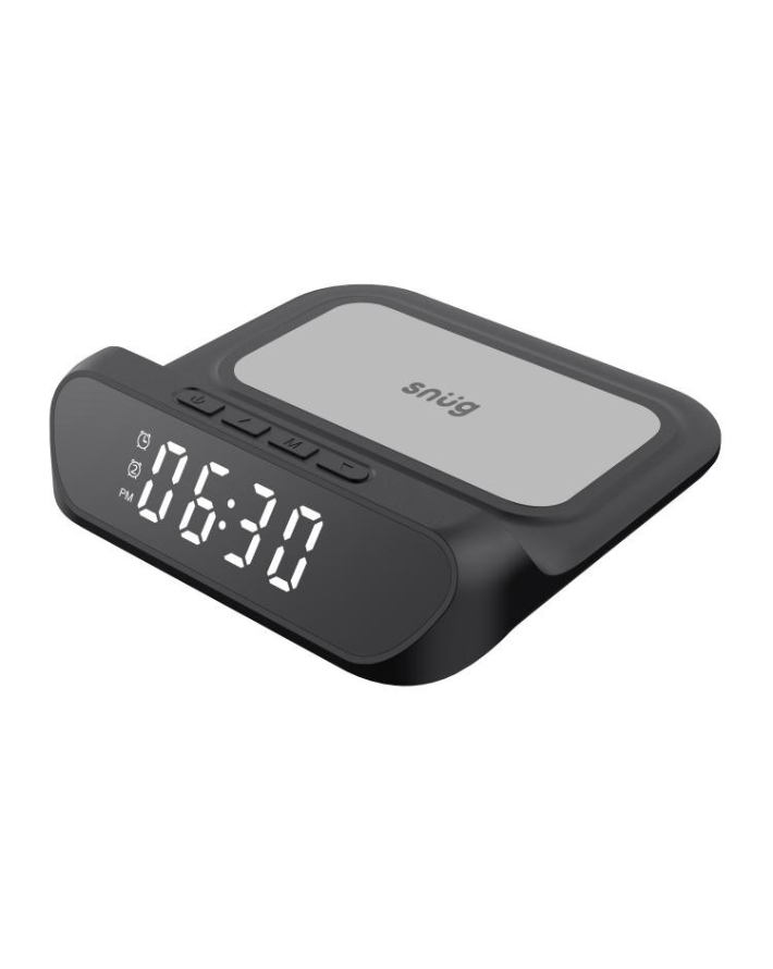 Wireless Charger Clock Pad 15w Hybrid Black