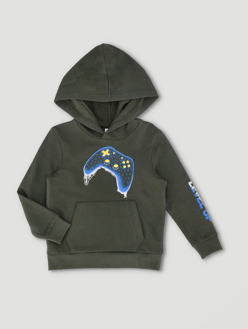 Pre-Boys Ombre Gamer Fleece Hoody - Green