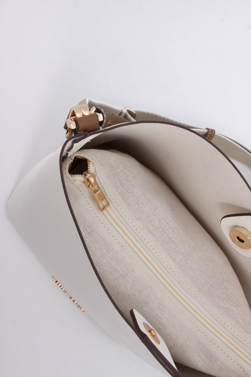 Ella Bucket Bag - White