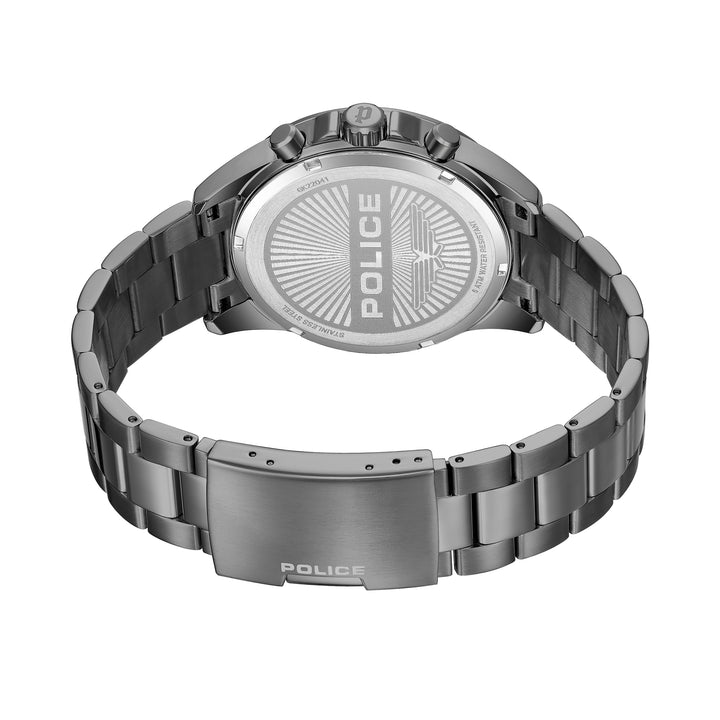 Blue Dial & Gunmetal Steel Bracelet Strap Watch