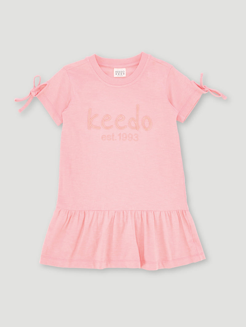 Girls Core Logo Dress - Pink