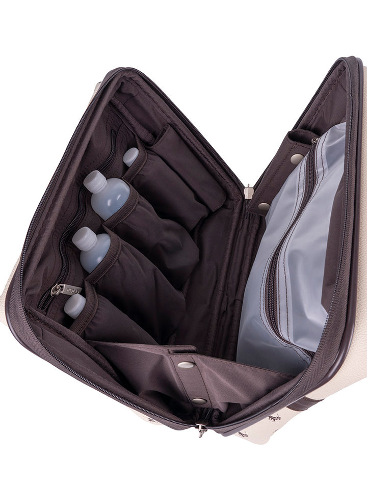 Classic Double Pack Beauty Case - Cream