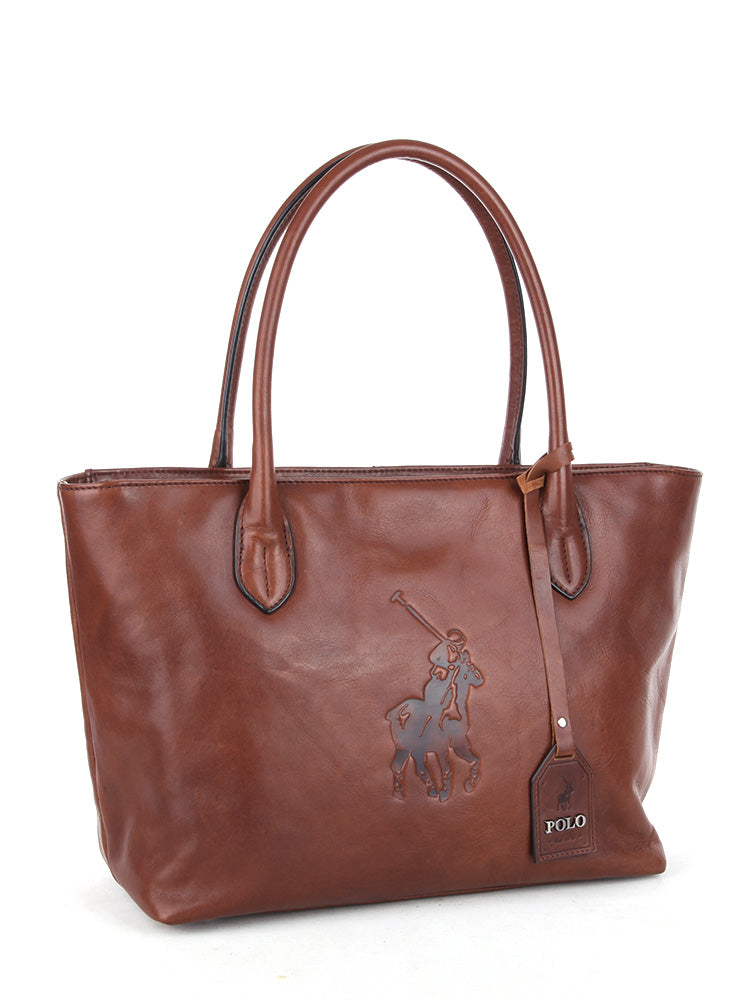 Colorado Leather Tote Bag - Brown