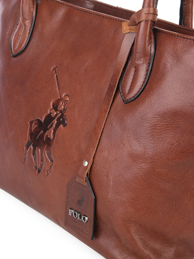 Colorado Leather Tote Bag - Brown