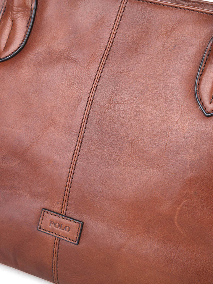 Colorado Leather Tote Bag - Brown