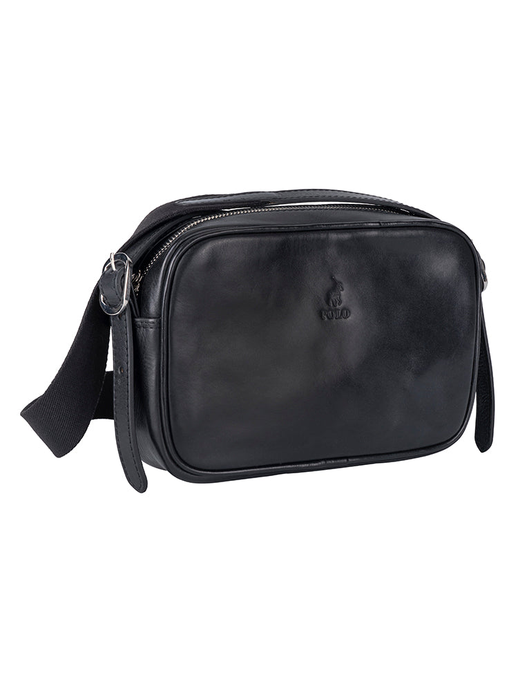 Colorado Leather Camera Bag - Black