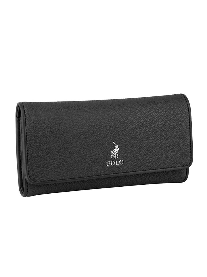 Lyon Trifold Purse - Black