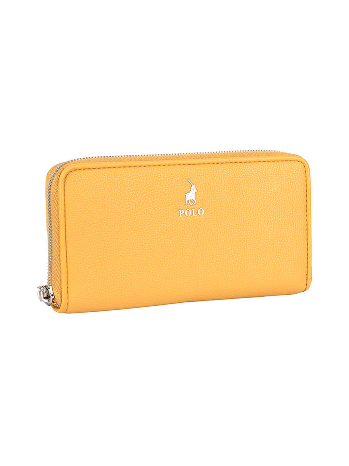 Lyon Zip Around Purse - Yellow
