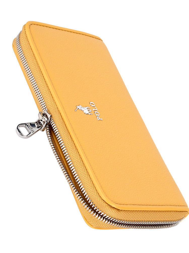 Lyon Zip Around Purse - Yellow