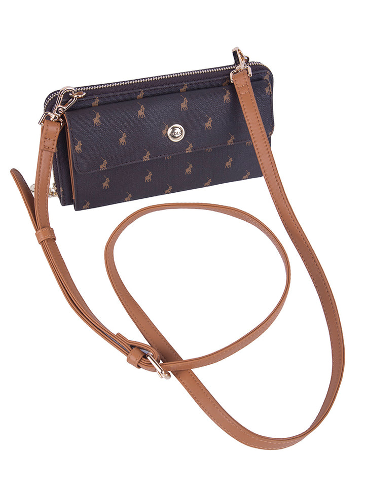 Iconic Phone Sling Bag - Brown