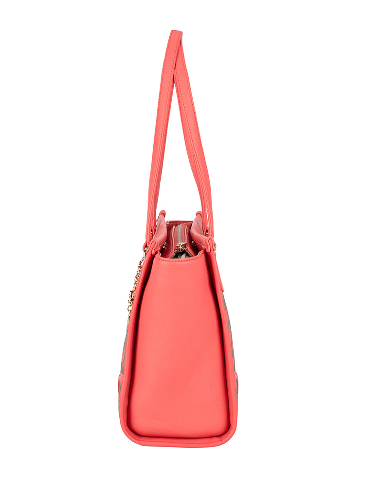 Meadow Tote Bag - Coral