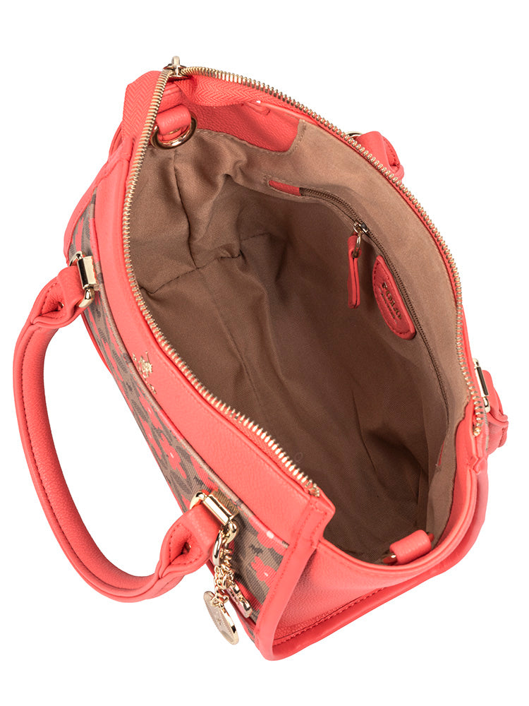Meadow Smaller Shopper Crossbody Bag - Coral