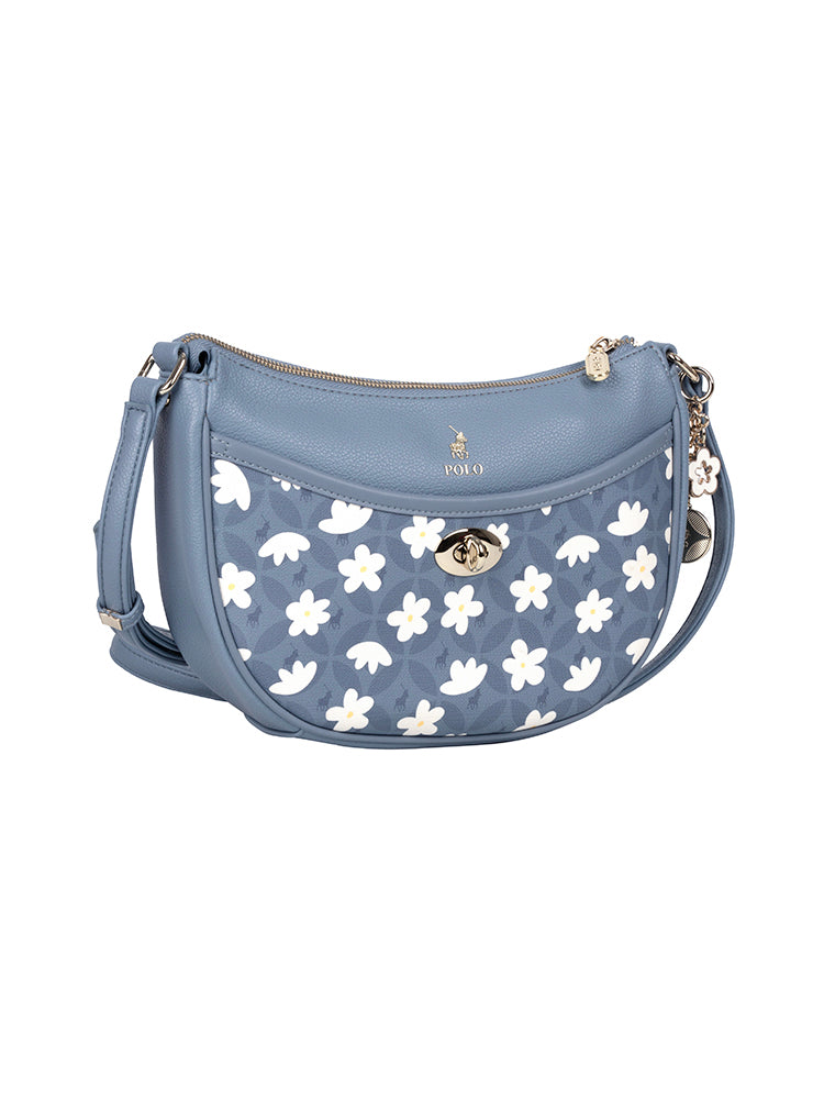 Meadow Moon Sling Bag - Blue