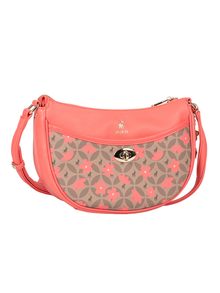 Meadow Moon Sling Bag - Coral