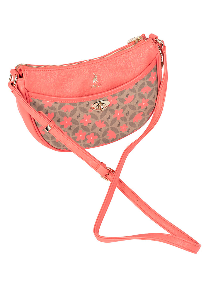 Meadow Moon Sling Bag - Coral