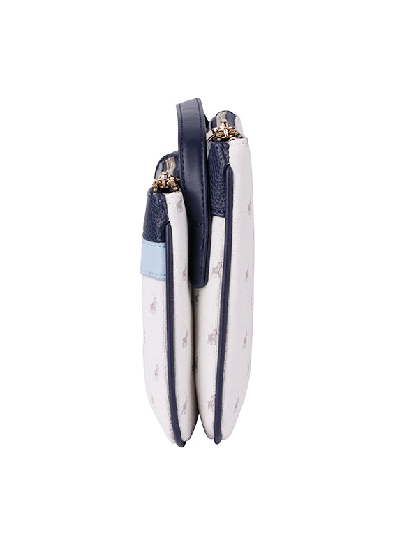 Kensington Double Pocket Sling Bag - Blue