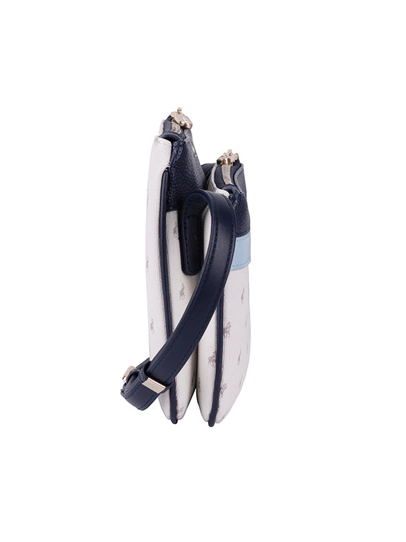 Kensington Double Pocket Sling Bag - Blue