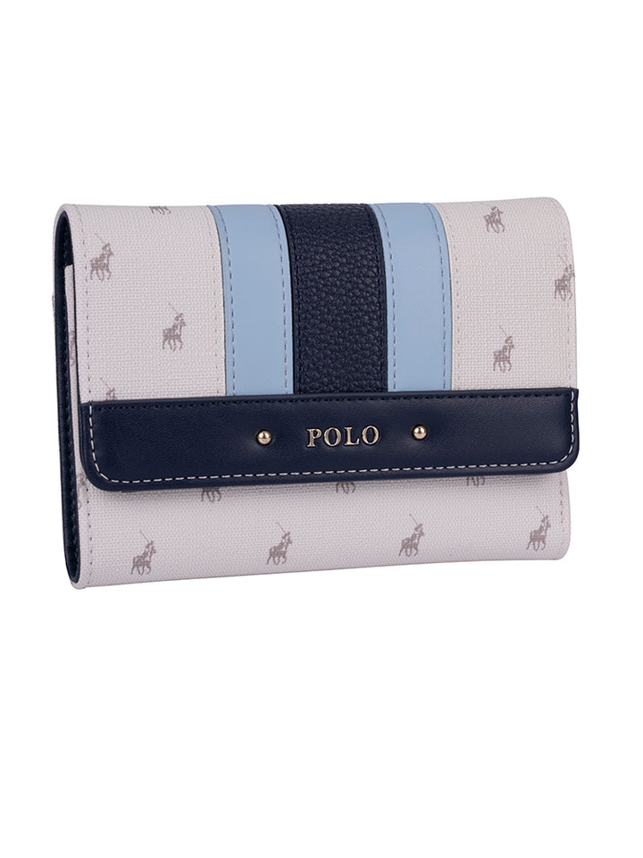 Kensington Compact Trifold Purse - Blue