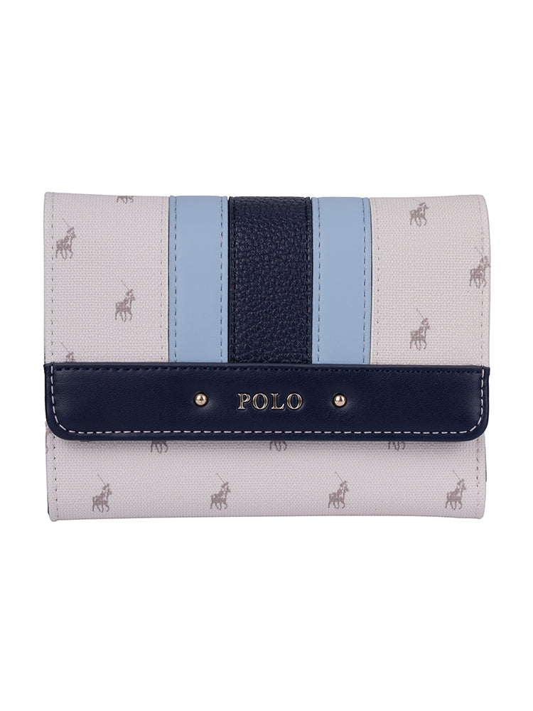 Kensington Compact Trifold Purse - Blue